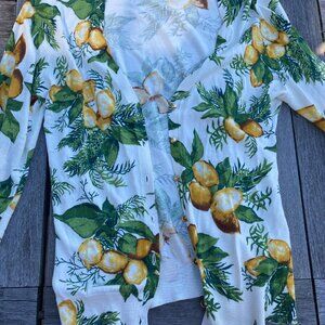 Well-loved Talbot's lemon cardigan with cute gold buttons Size M